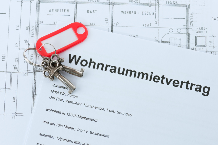 Mietvertrag mit Schlüsselbund